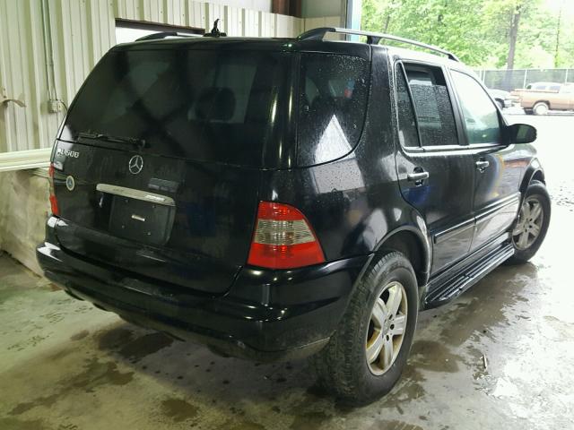 4JGAB75E45A535275 - 2005 MERCEDES-BENZ ML 500 BLACK photo 4