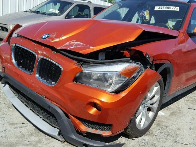 WBAVL1C51EVY19116 - 2014 BMW X1 XDRIVE2 ORANGE photo 9