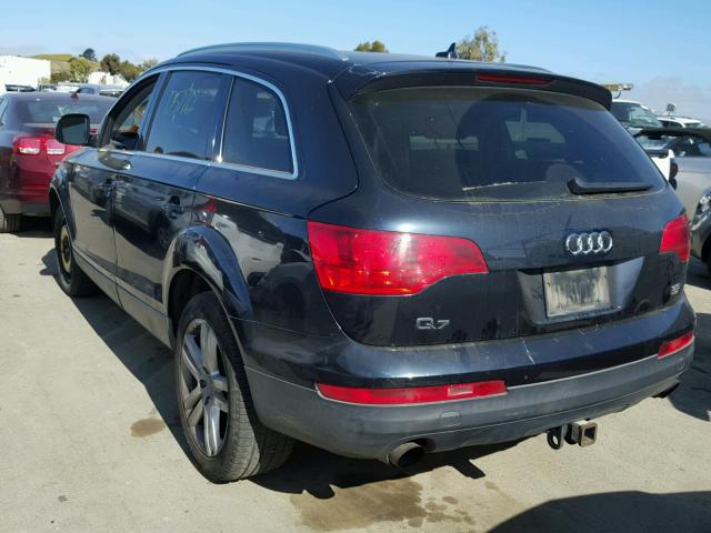 WA1BY74L17D031205 - 2007 AUDI Q7 3.6 QUA BLUE photo 3