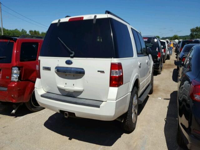 1FMFU16558LA42855 - 2008 FORD EXPEDITION WHITE photo 4