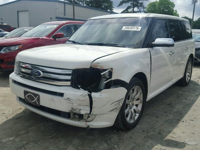 2FMGK5DC2BBD05278 - 2011 FORD FLEX LIMIT WHITE photo 2