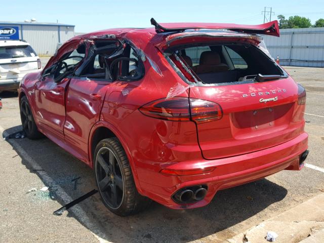 WP1AE2A28GLA60911 - 2016 PORSCHE CAYENNE SE RED photo 3