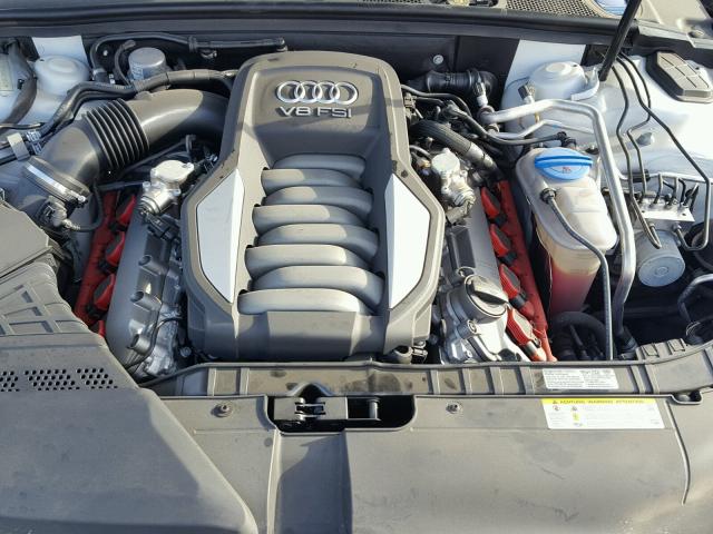 WAUVVAFR6CA016833 - 2012 AUDI S5 PRESTIG WHITE photo 7