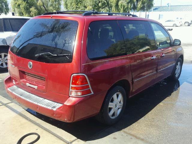 2MRDA22255BJ00039 - 2005 MERCURY MONTEREY L RED photo 4