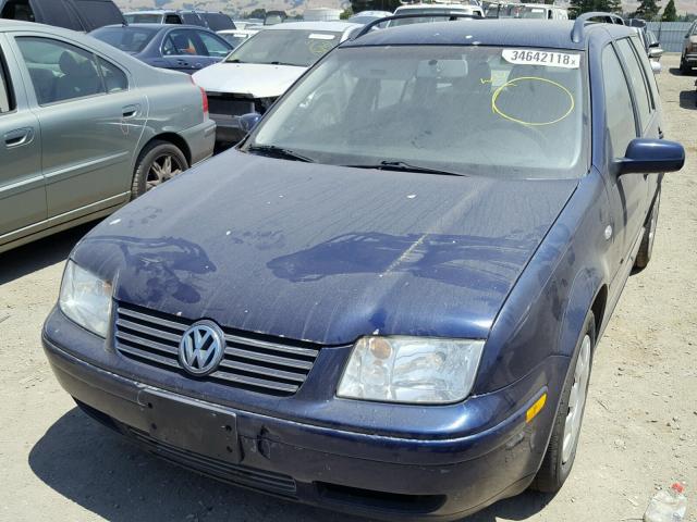 WVWRL61J94W040203 - 2004 VOLKSWAGEN JETTA GL BLUE photo 2