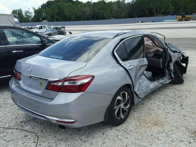 1HGCR2F30GA171272 - 2016 HONDA ACCORD LX SILVER photo 4