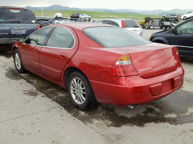 2C3AE66G42H114759 - 2002 CHRYSLER 300M RED photo 3