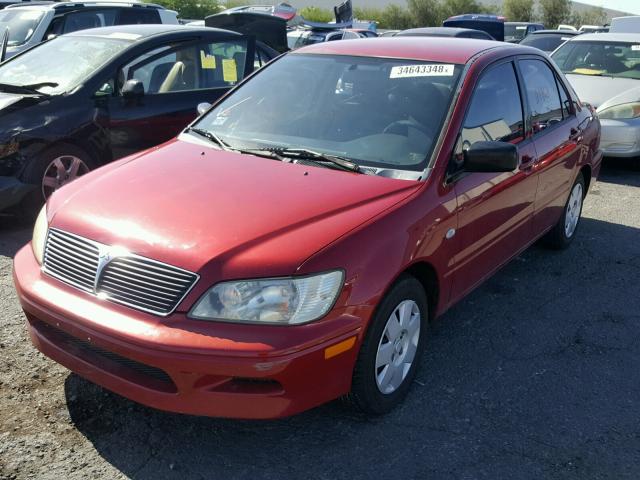 JA3AJ26E42U070708 - 2002 MITSUBISHI LANCER ES RED photo 2