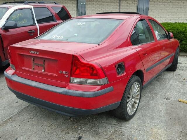 YV1RS53D922168766 - 2002 VOLVO S60 T5 RED photo 4