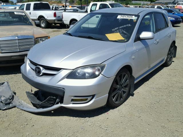 JM1BK34M771674748 - 2007 MAZDA SPEED 3 SILVER photo 2