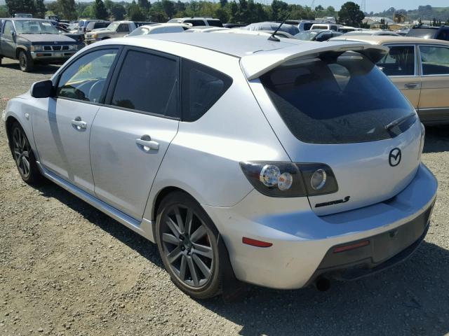 JM1BK34M771674748 - 2007 MAZDA SPEED 3 SILVER photo 3