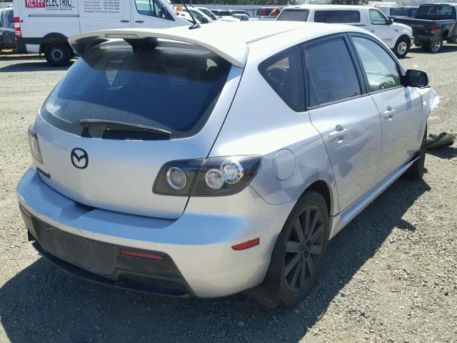 JM1BK34M771674748 - 2007 MAZDA SPEED 3 SILVER photo 4