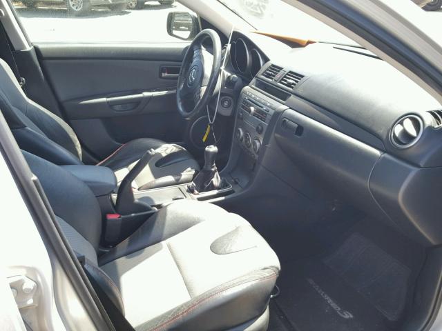 JM1BK34M771674748 - 2007 MAZDA SPEED 3 SILVER photo 5