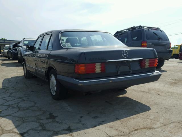 WDBCA35E6KA463966 - 1989 MERCEDES-BENZ 420 SEL CHARCOAL photo 3