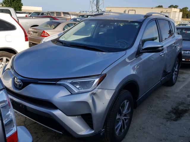 JTMRJREV9JD193577 - 2018 TOYOTA RAV4 HV LE GRAY photo 2