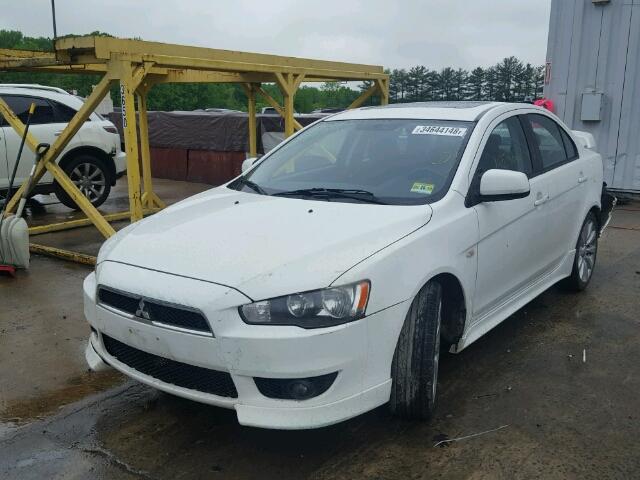 JA3AU86W39U019553 - 2009 MITSUBISHI LANCER GTS WHITE photo 2