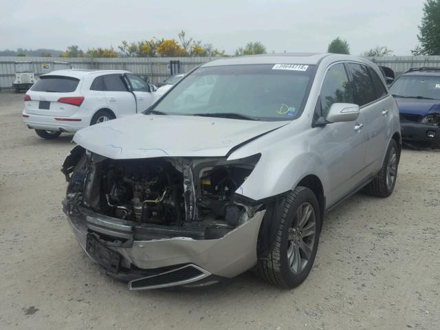 2HNYD2H79AH516983 - 2010 ACURA MDX ADVANC SILVER photo 2