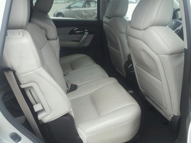 2HNYD2H79AH516983 - 2010 ACURA MDX ADVANC SILVER photo 6