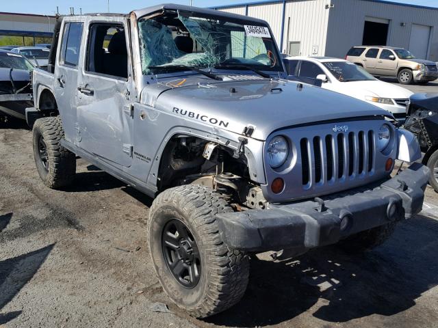 1C4BJWFG8DL600475 - 2013 JEEP WRANGLER U GRAY photo 1