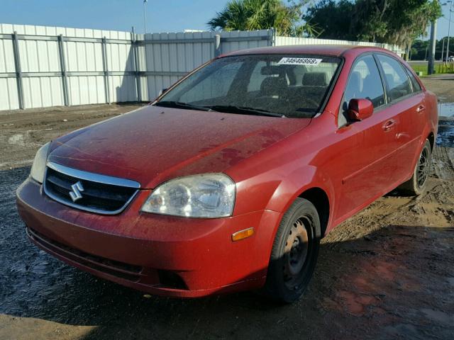 KL5JD56ZX7K525485 - 2007 SUZUKI FORENZA BA RED photo 2