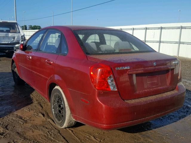 KL5JD56ZX7K525485 - 2007 SUZUKI FORENZA BA RED photo 3