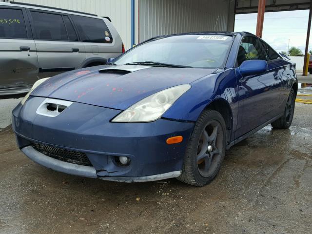 JTDDY32T8Y0006837 - 2000 TOYOTA CELICA GT- BLUE photo 2