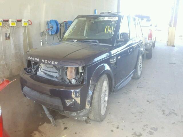 SALSF2D41DA763377 - 2013 LAND ROVER RANGE ROVE BLUE photo 2