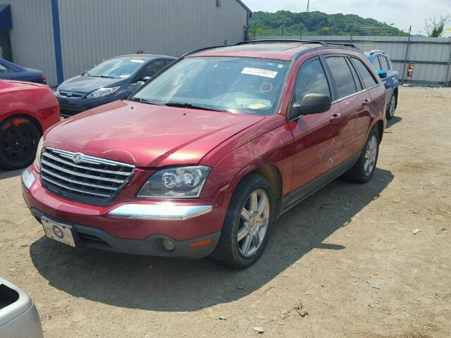 2A8GF68446R828356 - 2006 CHRYSLER PACIFICA T RED photo 2