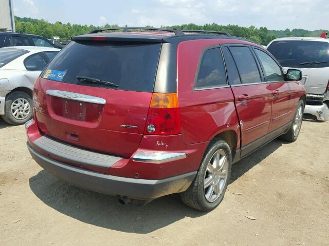 2A8GF68446R828356 - 2006 CHRYSLER PACIFICA T RED photo 4