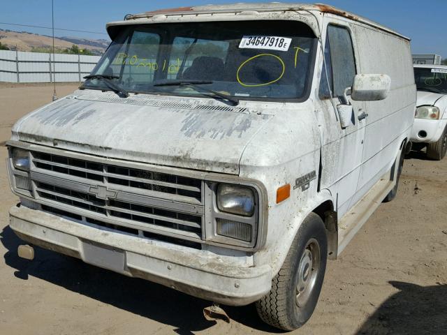 1GCDG15F2G7100666 - 1986 CHEVROLET VAN G10 WHITE photo 2