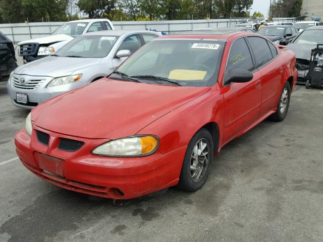 1G2NE52F84M562978 - 2004 PONTIAC GRAND AM S Qırmızı foto 2