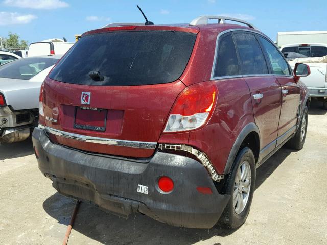 3GSCL33P68S625364 - 2008 SATURN VUE XE RED photo 4