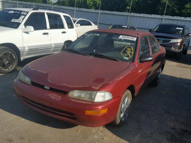 1Y1SK526XTZ025484 - 1996 GEO PRIZM BASE მუქწითელი ფოტო 2