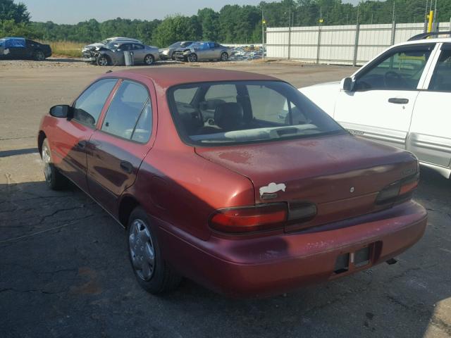 1Y1SK526XTZ025484 - 1996 GEO PRIZM BASE მუქწითელი ფოტო 3