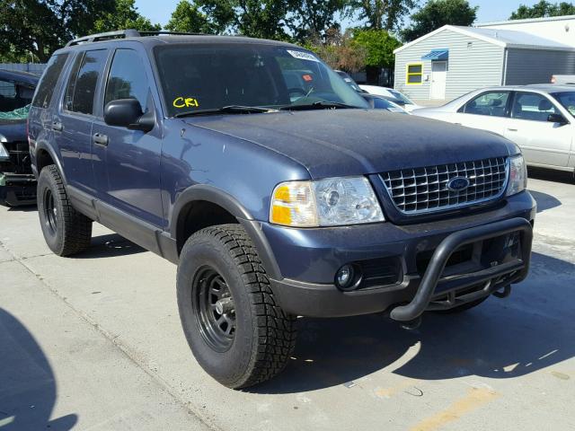 1FMZU73K23ZA66840 - 2003 FORD EXPLORER X BLUE photo 1