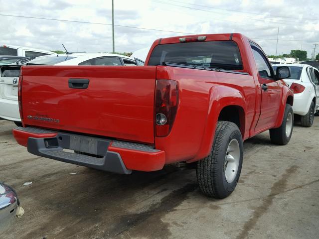 1GCCS249188224810 - 2008 CHEVROLET COLORADO L RED photo 4