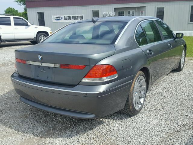 WBAGN63574DS53354 - 2004 BMW 745 LI GRAY photo 4