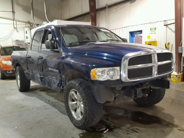 3D7HU18NX2G135360 - 2002 DODGE RAM 1500 BLUE photo 1