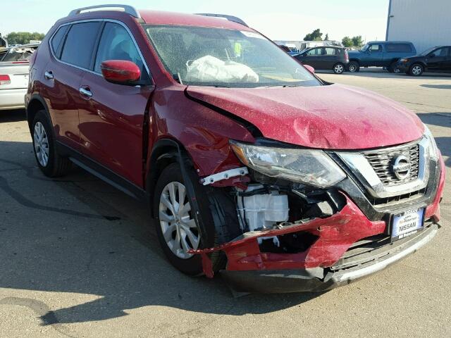 5N1AT2MM4HC780661 - 2017 NISSAN ROGUE RED photo 1