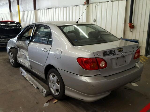 1NXBR32E04Z322785 - 2004 TOYOTA COROLLA CE SILVER photo 3