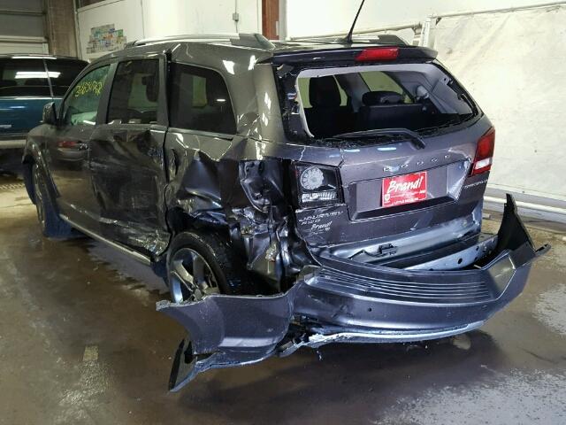 3C4PDDGG6FT526657 - 2015 DODGE JOURNEY CR GRAY photo 3