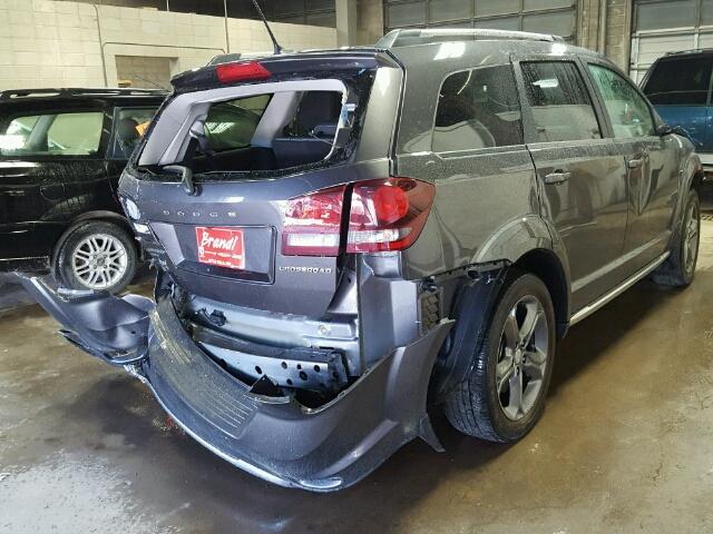 3C4PDDGG6FT526657 - 2015 DODGE JOURNEY CR GRAY photo 4