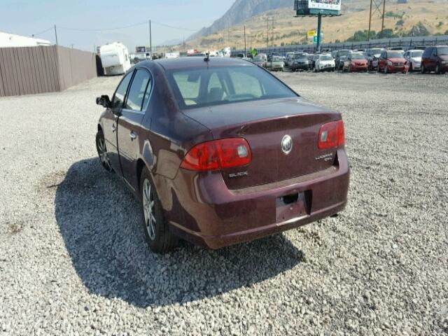 1G4HD57207U156811 - 2007 BUICK LUCERNE CX MAROON photo 3