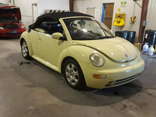 3VWCK21Y73M311687 - 2003 VOLKSWAGEN NEW BEETLE YELLOW photo 1