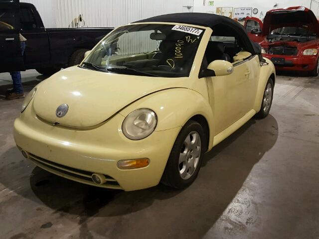 3VWCK21Y73M311687 - 2003 VOLKSWAGEN NEW BEETLE 黄色 照片 2