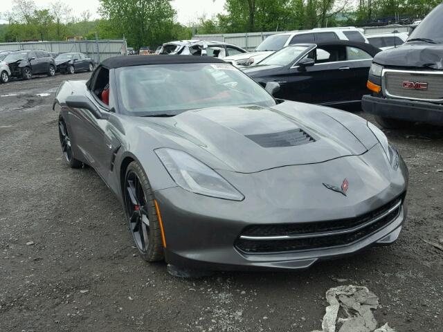 1G1YM3D74G5107302 - 2016 CHEVROLET CORVETTE S GRAY photo 1