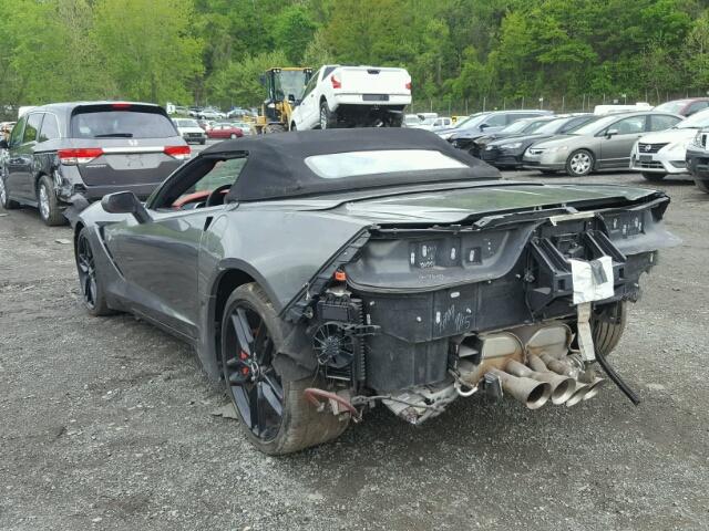 1G1YM3D74G5107302 - 2016 CHEVROLET CORVETTE S GRAY photo 3