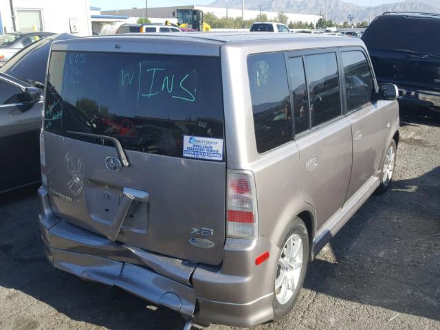 JTLKT324550212258 - 2005 TOYOTA SCION XB ვერცხლისფერი ფოტო 4
