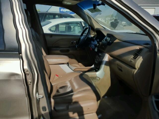 5FNYF18675B052816 - 2005 HONDA PILOT EXL GOLD photo 5