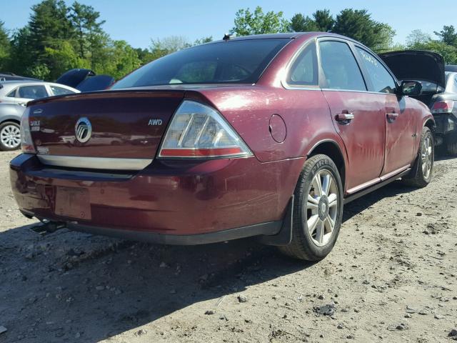 1MEHM43W78G602362 - 2008 MERCURY SABLE PREM RED photo 4